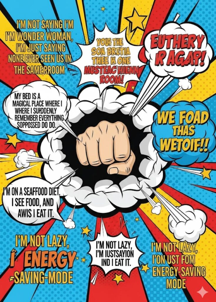 Zingy punching one-liners packed with humor and punchy wit to make you laugh."