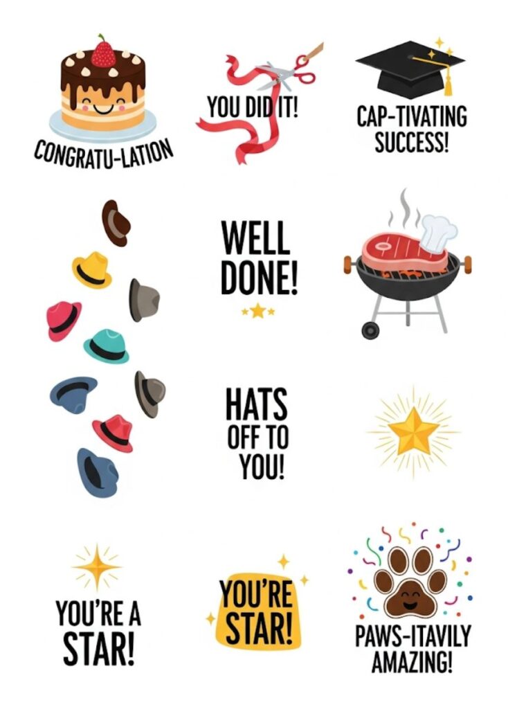 A lively collection of 190 congrats puns and jokes designed to celebrate achievements and let the good times roll with laughter.