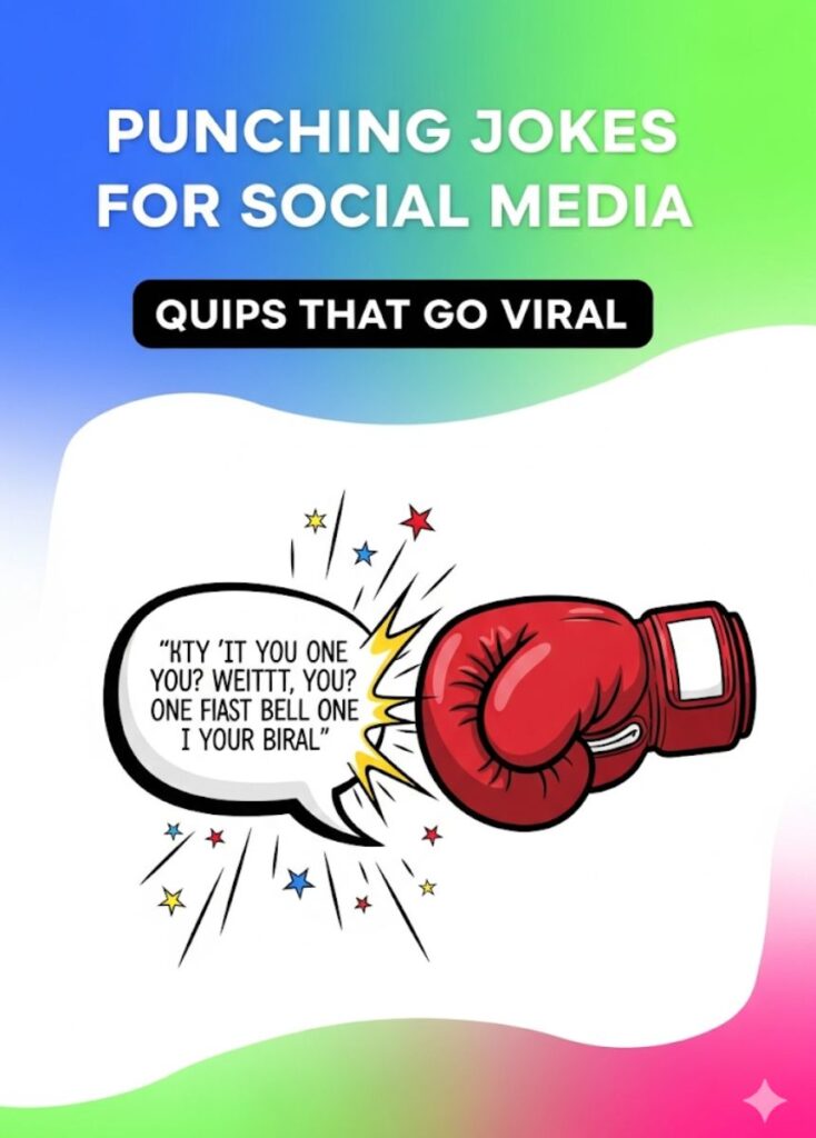 Punching jokes perfect for social media, packed with witty quips that are sure to go viral