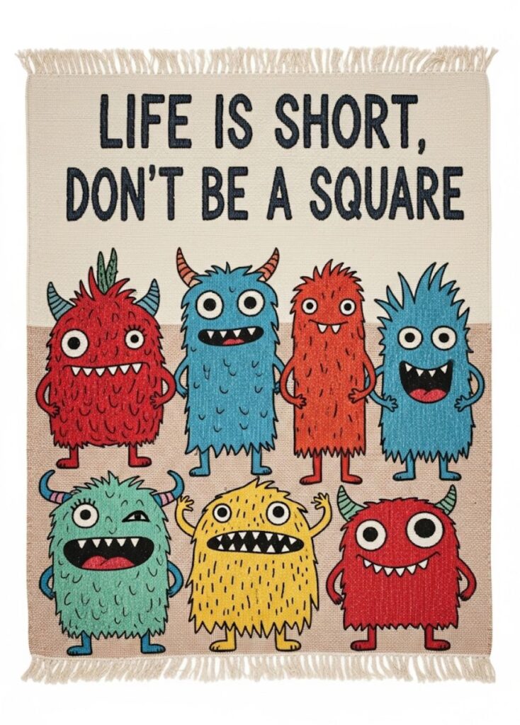 A collection of smart and fun rug captions, featuring witty wordplay, clever humor, and playful ideas perfect for social media posts