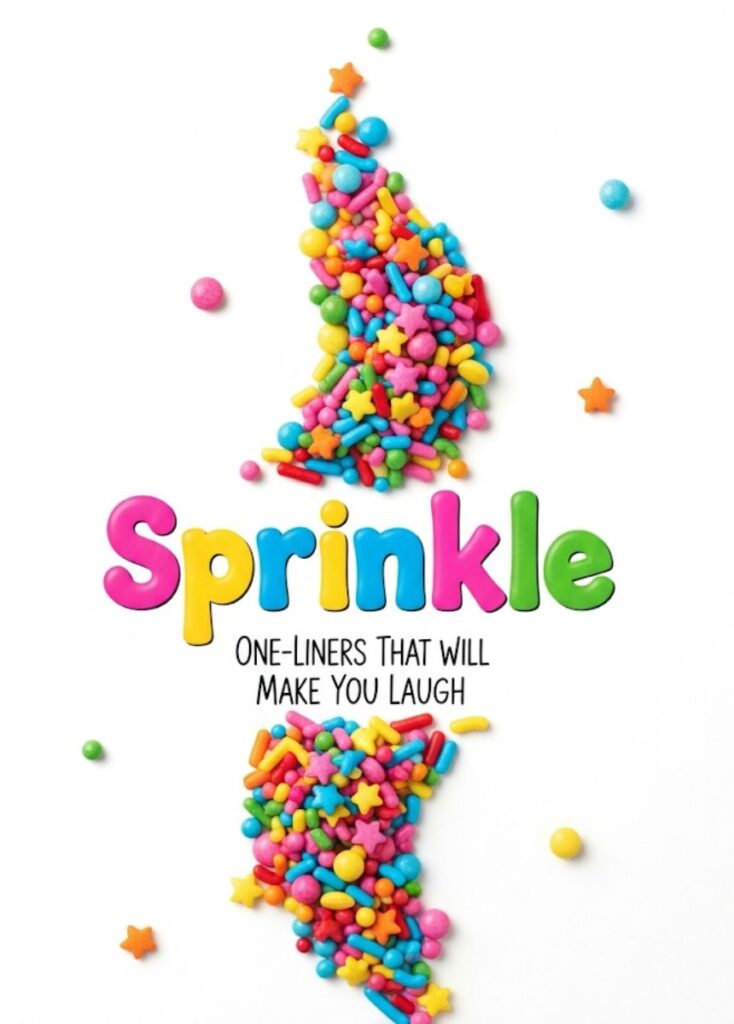A collection of 125 sweet sprinkle-themed jokes, featuring playful humor, clever wordplay, and fun, lighthearted laughs to make readers smile."