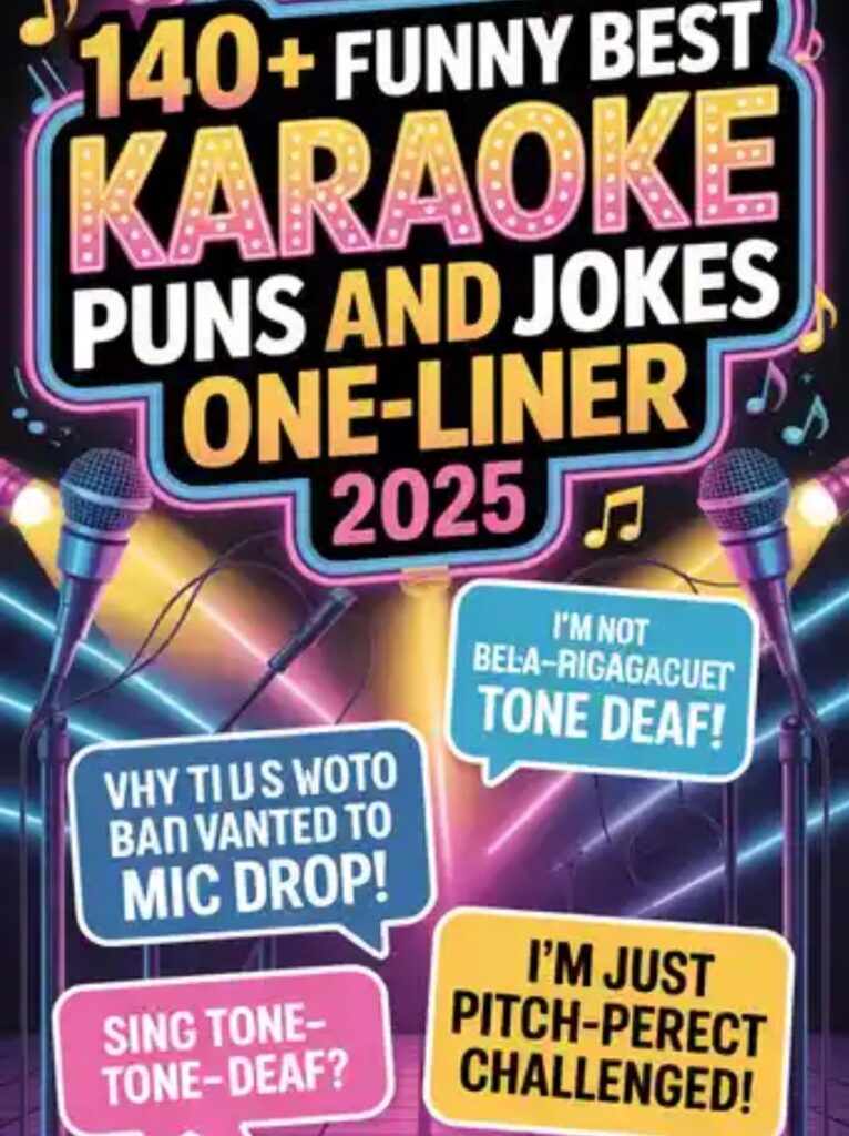 Laugh out loud with the best karaoke puns and funny jokes that make every karaoke night more fun and unforgettable!