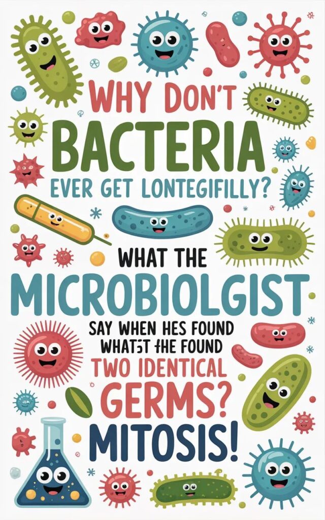 Laugh out loud with 140 funny microbiology puns and one-liner jokes about bacteria, cells, and lab life,