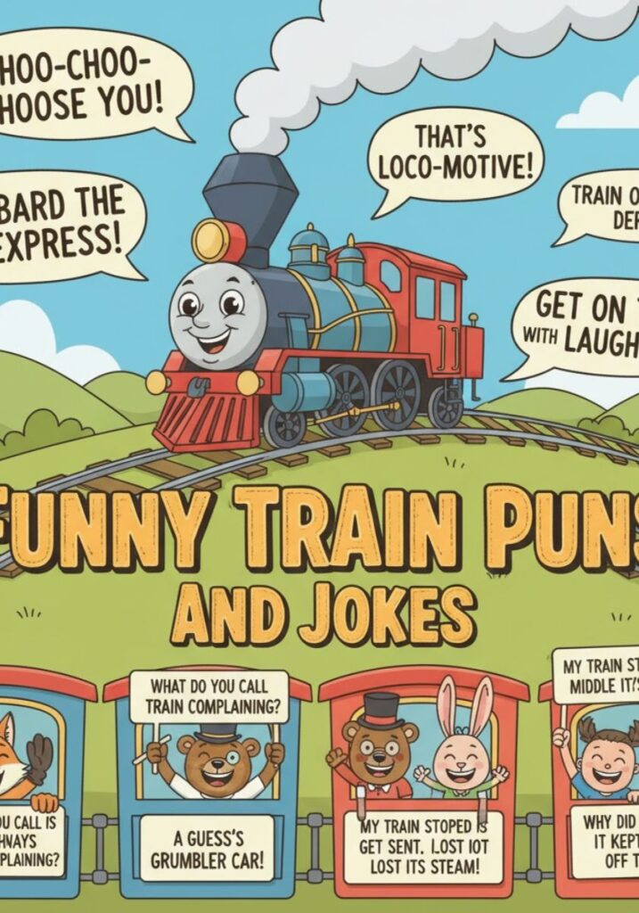 A playful collection of train puns and one-liner jokes for 2025