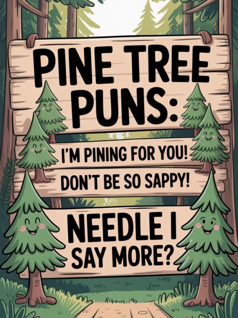 Pine tree puns that are tree-mendously funny and guaranteed to make you smile and laugh out loud. 