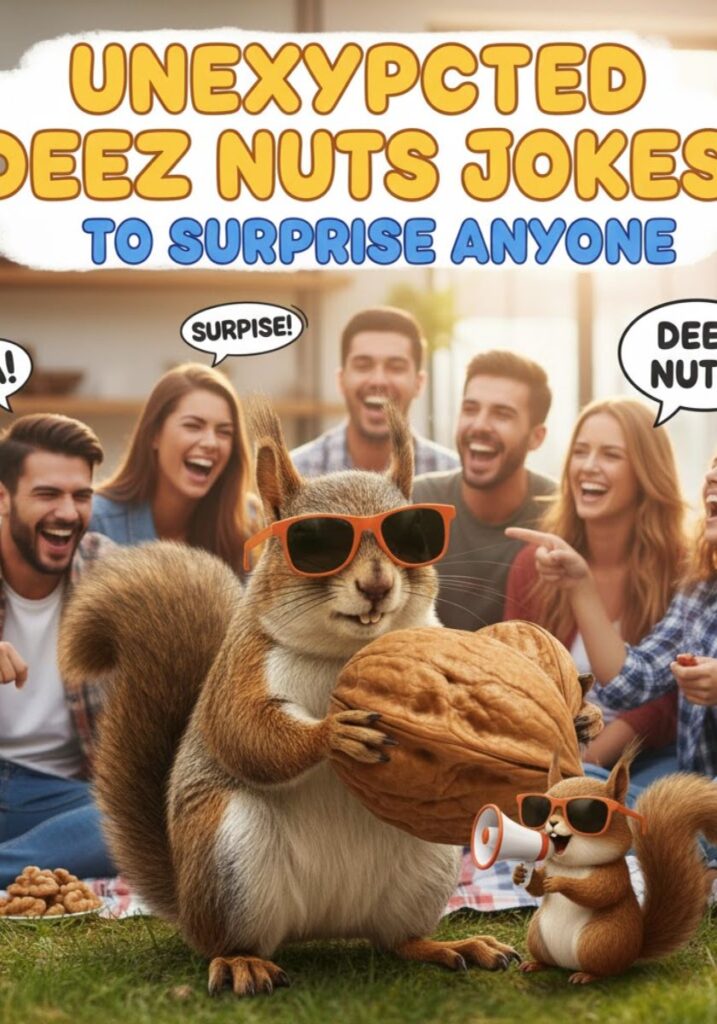 Clever Deez Nuts jokes for the ultimate prank, featuring funny one-liners and witty humor perfect for sharing laughs with friends.