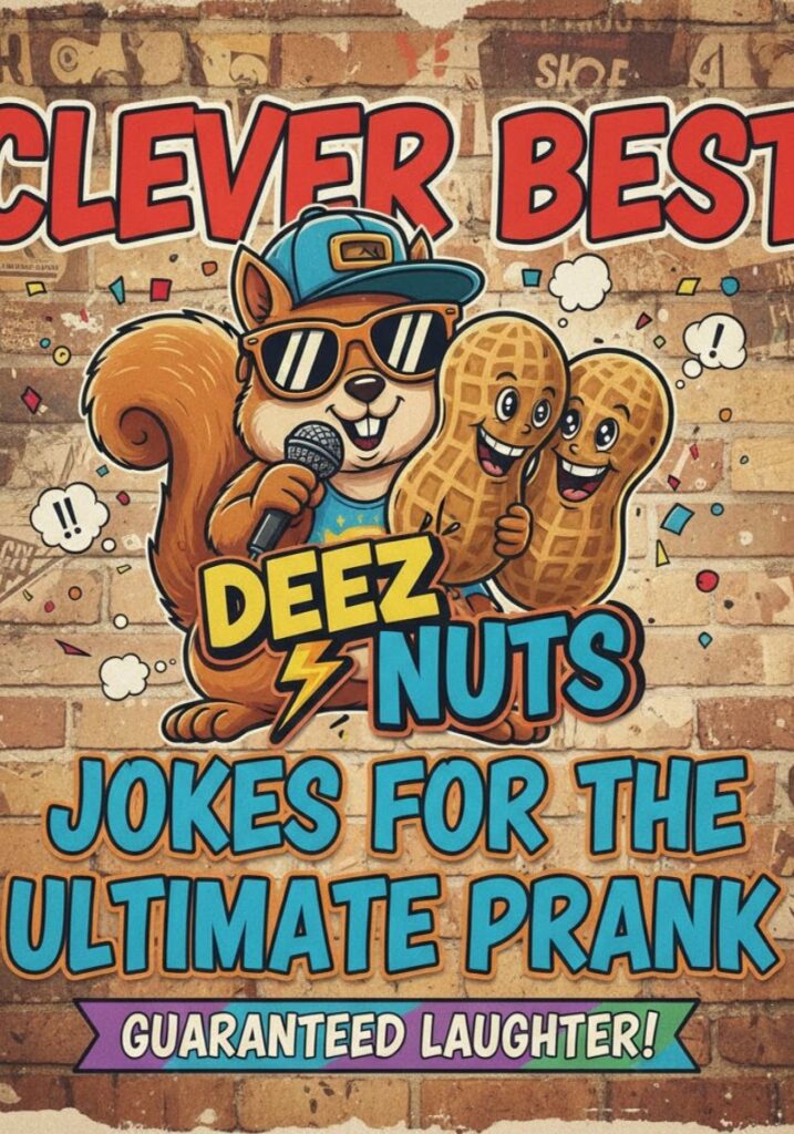 Clever Deez Nuts jokes for the ultimate prank, featuring funny one-liners and witty humor perfect for sharing laughs with friends.