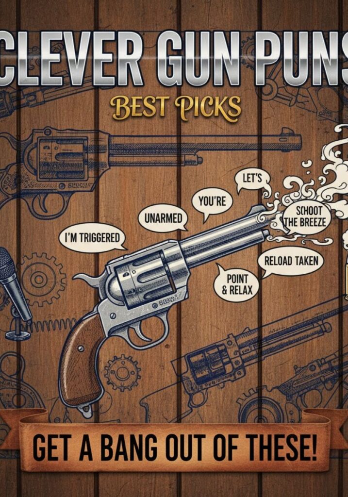 Top clever gun puns and jokes, handpicked for maximum laughs, featuring witty one-liners and sharable humor for friends and social media."