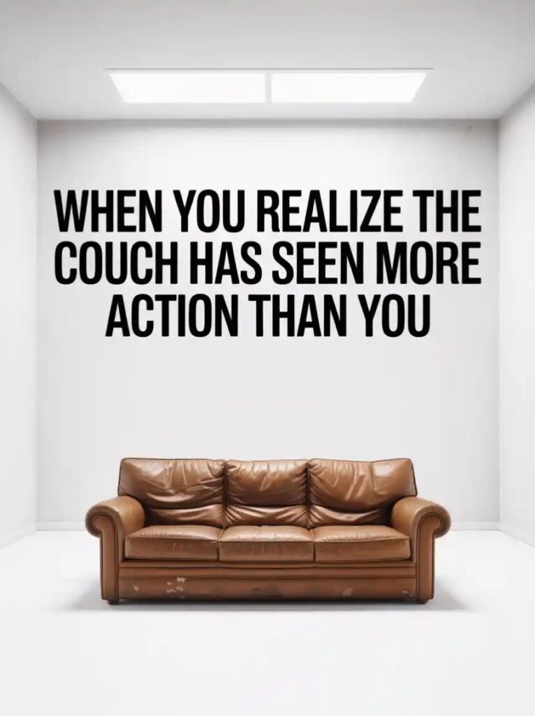 "Funny couch joke meme featuring clever furniture humor and a witty one-liner, perfect for sharing laughs on social media.