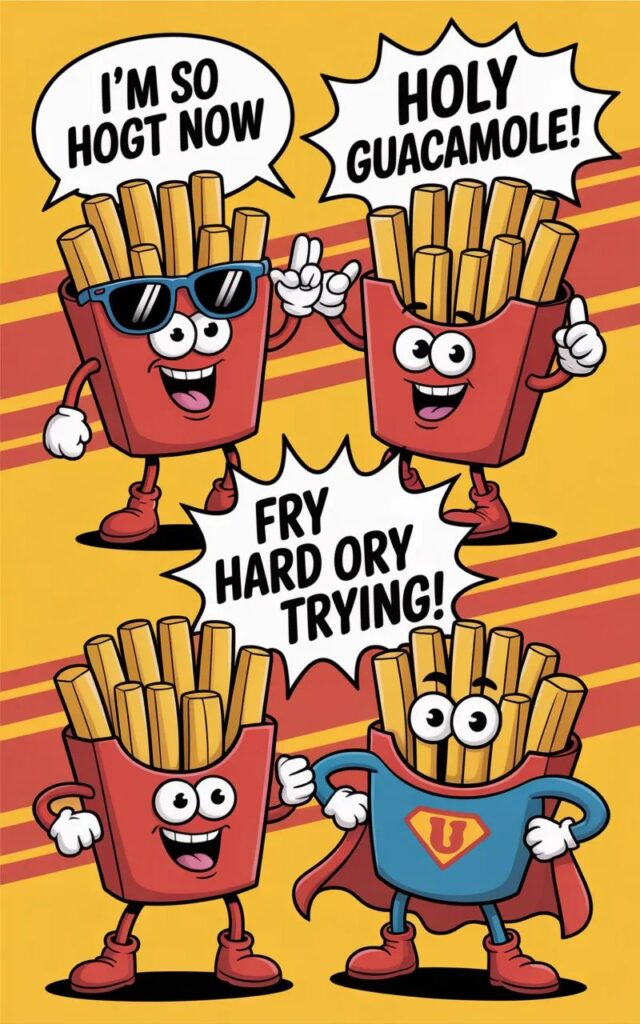 Serve up some laughter with these funny fries puns that are golden, crispy, and full of flavor for every potato and pun lover!