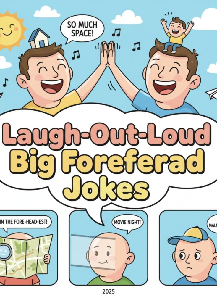 A collection of laugh-out-loud big forehead jokes, featuring playful humor, clever wordplay, and lighthearted laughs to entertain and amuse readers.