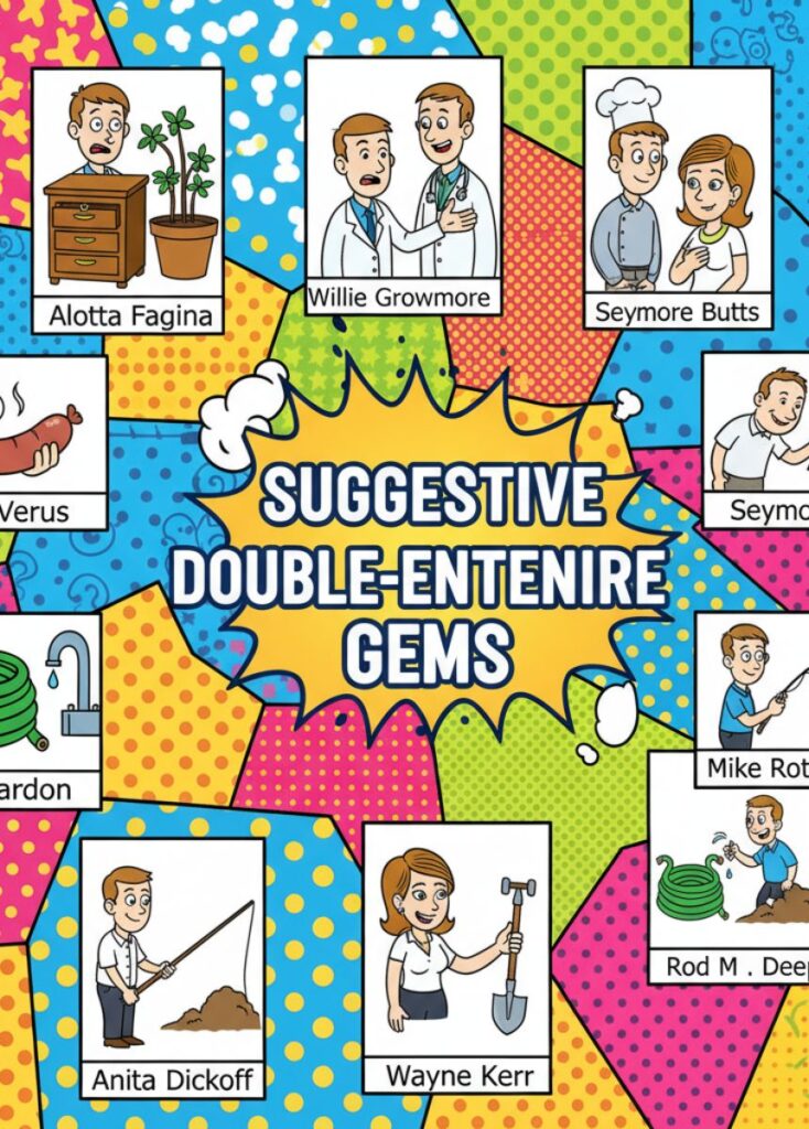A collection of suggestive double-entendre jokes and puns, featuring clever wordplay, playful humor, and cheeky laughs for a mature audience."