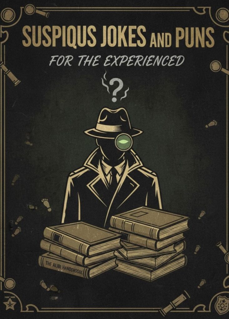 "Suspicious jokes and puns for the experienced – clever, witty humor about being sus"