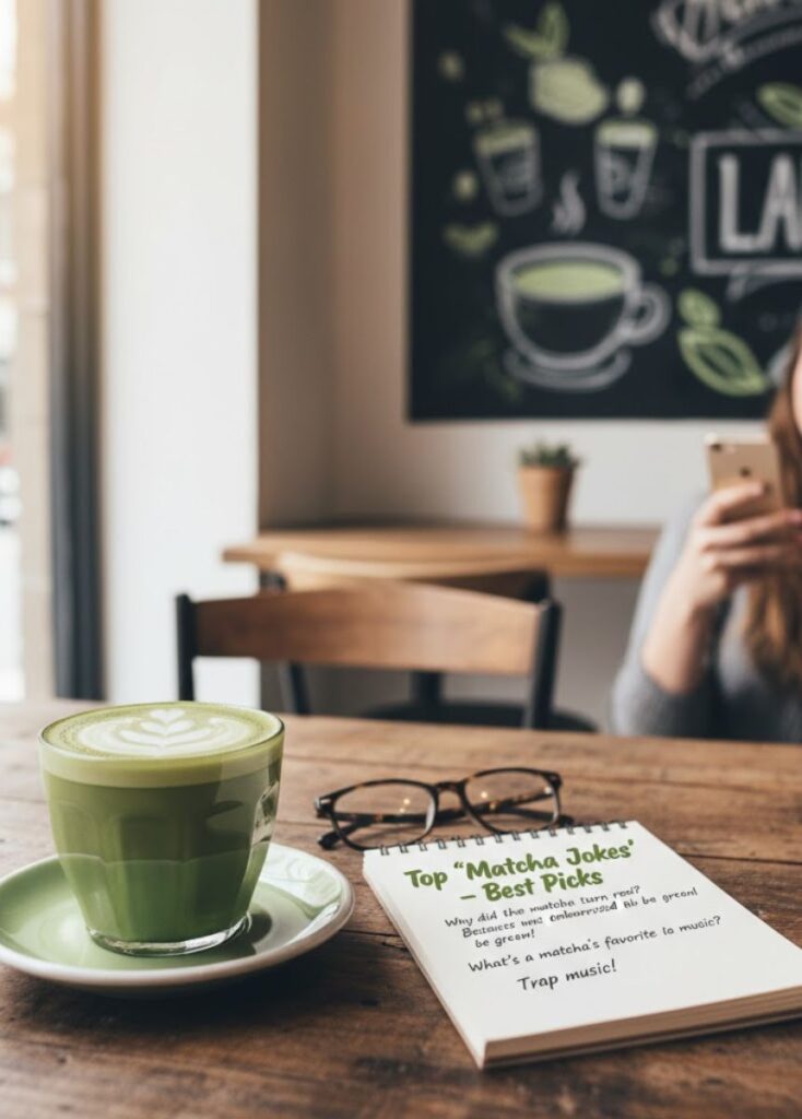 "Top matcha jokes – funniest green tea puns and one-liners, perfect for laughs"