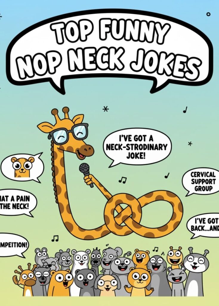 "Hilarious top neck jokes – funny one-liners and puns to make everyone laugh"