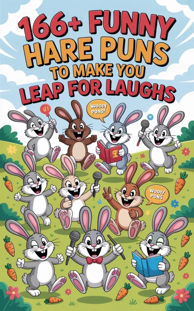 166 funny hare puns that will make you leap with laughter—hoppy humor for every bunny!”