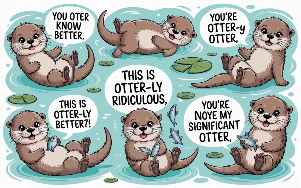 350 otter puns that’ll make you laugh like no otter—cute, clever, and overflowing with playful wordplay.