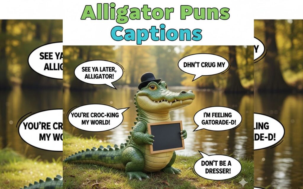 Alligator puns one-liners—quick, clever, and funny wordplay perfect for captions, jokes, and playful posts.”
