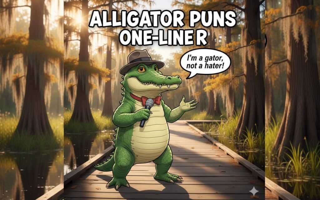 Alligator puns one-liners—quick, clever, and funny wordplay perfect for captions, jokes, and playful posts.”