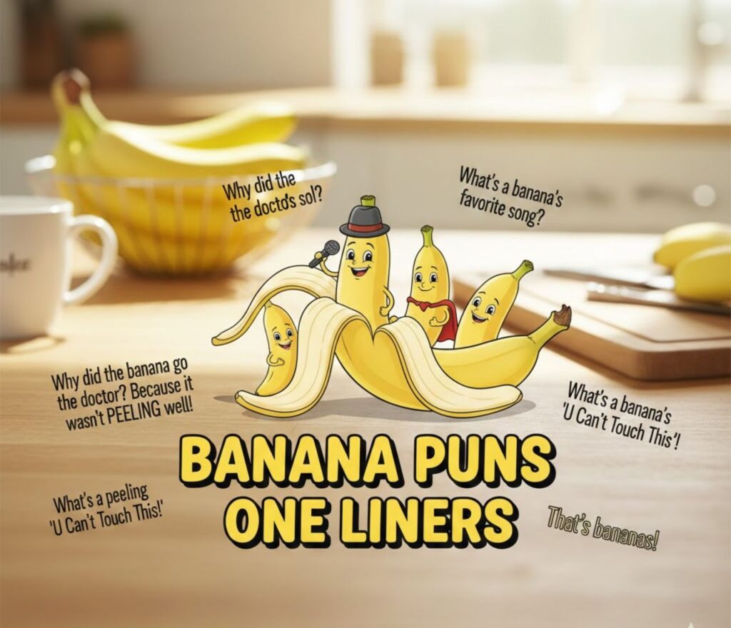 “Collection of short, one-line banana puns.”
