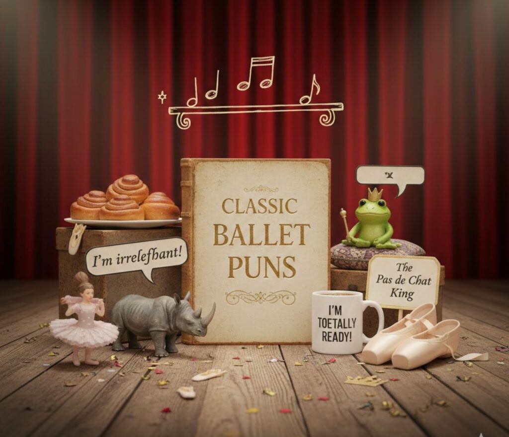 Classic ballet puns—timeless, clever, and playful wordplay perfect for captions, jokes, and lighthearted dance-themed humor.”
