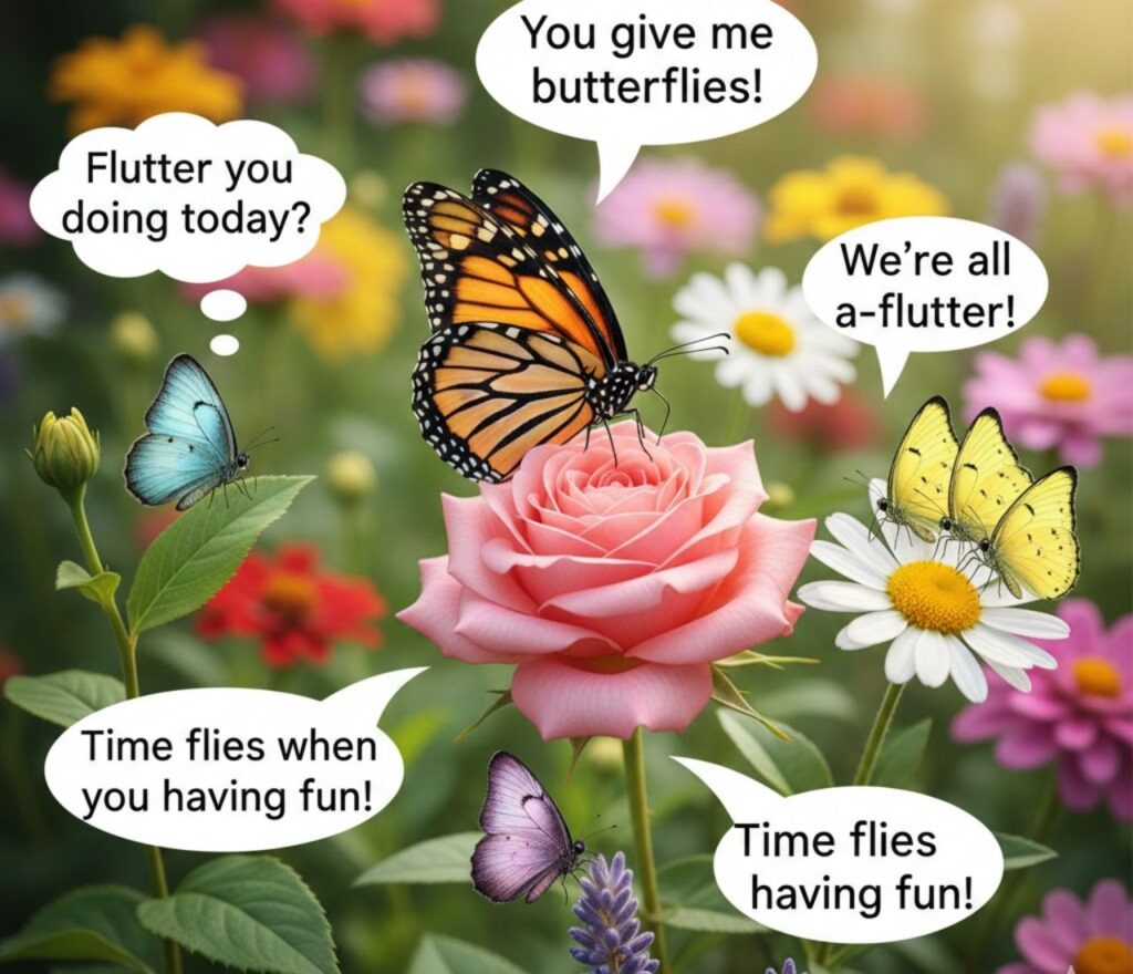 “Cute butterfly puns—adorable, playful, and clever wordplay perfect for captions, cards, and lighthearted messages.
