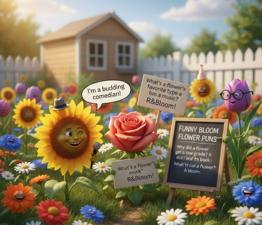 Cute and funny bloom flower puns, perfect for captions, posts, and sharing playful, charming, and clever wordplay with everyone."
