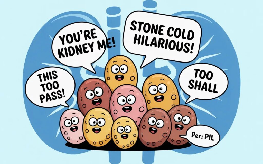 Funny kidney stone puns perfect for captions—witty, playful, and sure to make people laugh.”