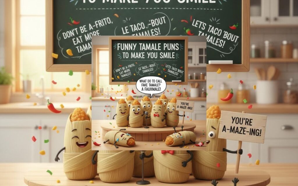 Funny tamale puns to make you smile—playful, spicy wordplay perfect for captions, jokes, and adding a little heat to your humor