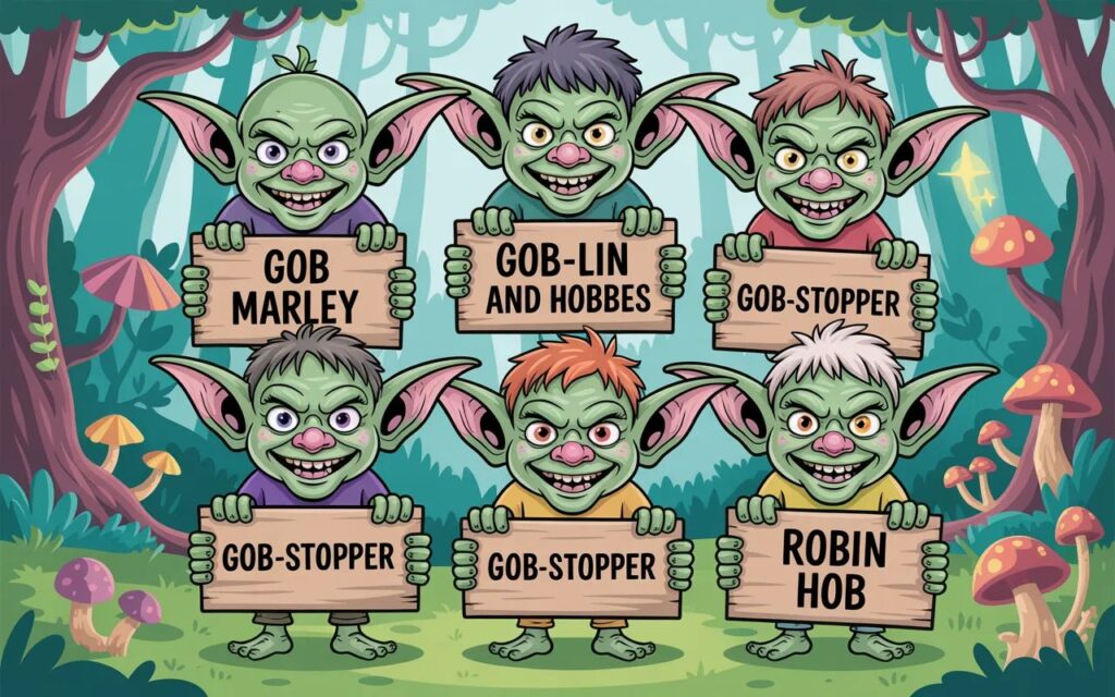 Goblin names that are puns—clever, funny, and full of playful wordplay for characters, stories, or games
