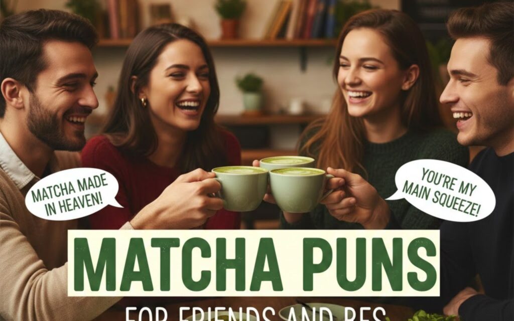 “Matcha puns for friends and BFFs—cute, clever, and fun wordplay perfect for sharing laughs, sweet moments, and tea-themed inside jokes.”