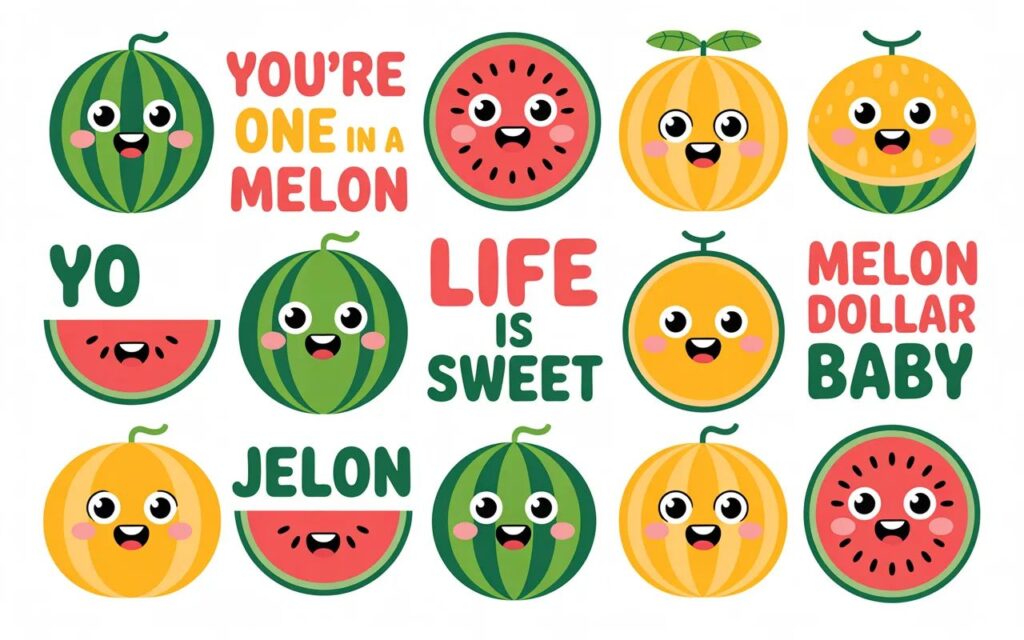 Melon puns for captions—funny, clever, and playful wordplay perfect for social media posts and lighthearted content.”