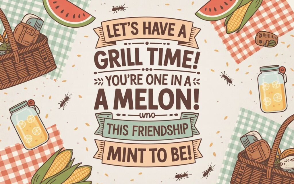 Punny picnic puns for friends—fun, clever wordplay perfect for sharing laughs and enjoying good company.”