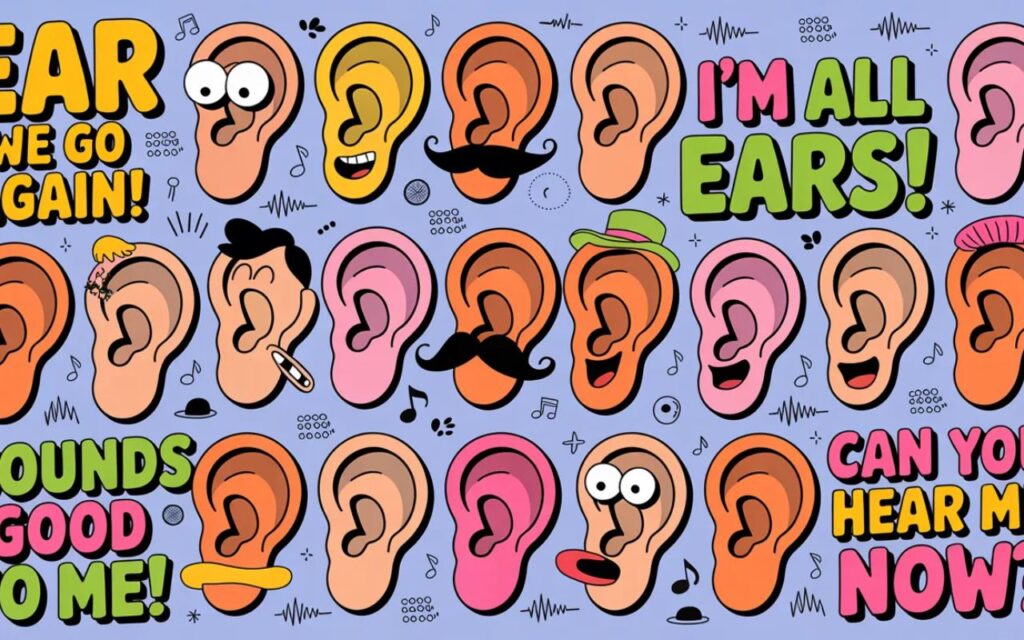 Random ear puns—funny, clever, and playful wordplay perfect for captions, jokes, and lighthearted entertainment.”