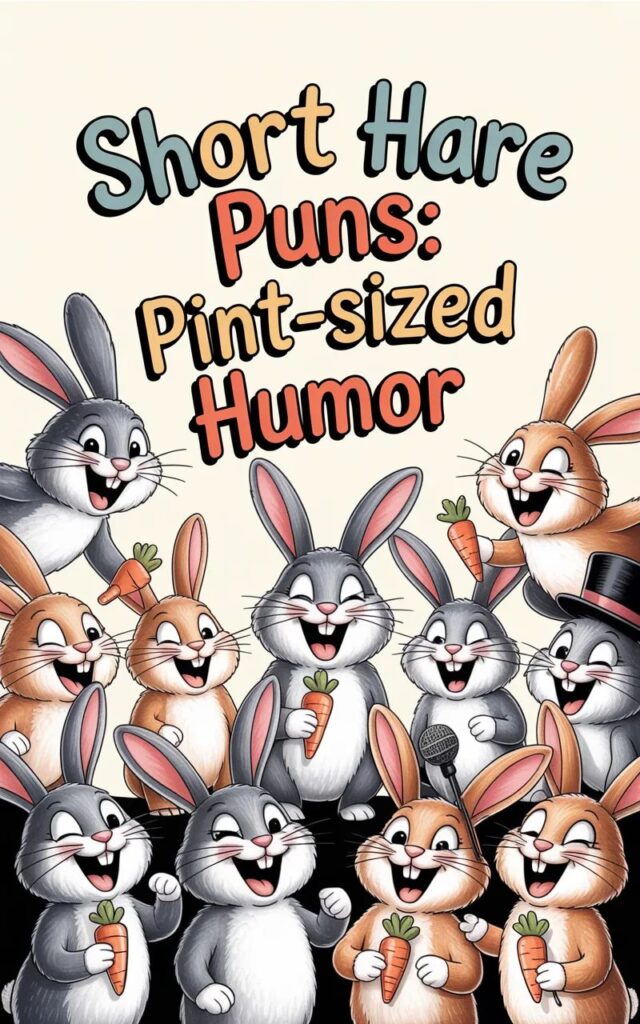 Short hare puns packed with pint-sized humor—quick, cute, and guaranteed to make you smile.”