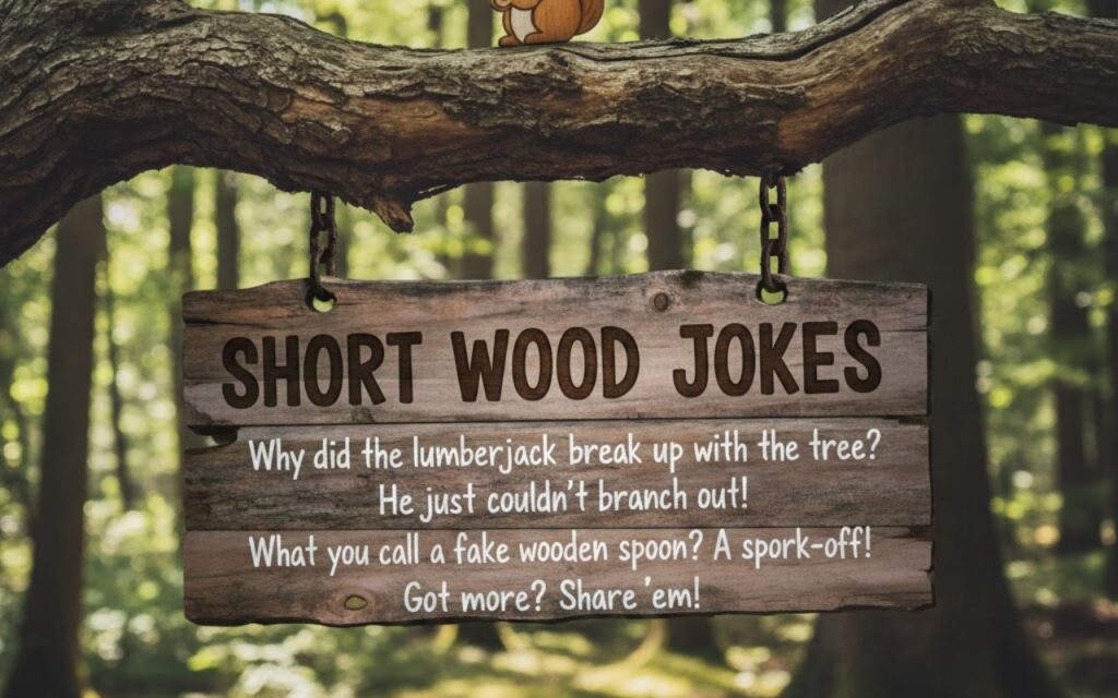 Short wood jokes—quick, clever, and funny wordplay perfect for captions, messages, and lighthearted laughs.”