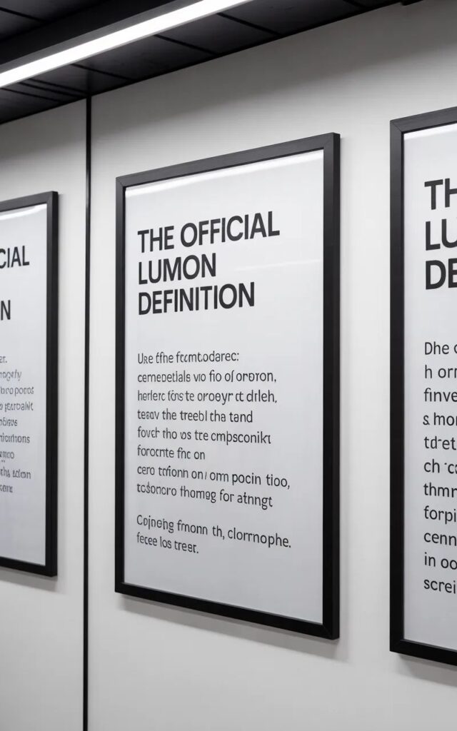 The official Lumon definition—what the word means, where it comes from, and how it’s used today.”