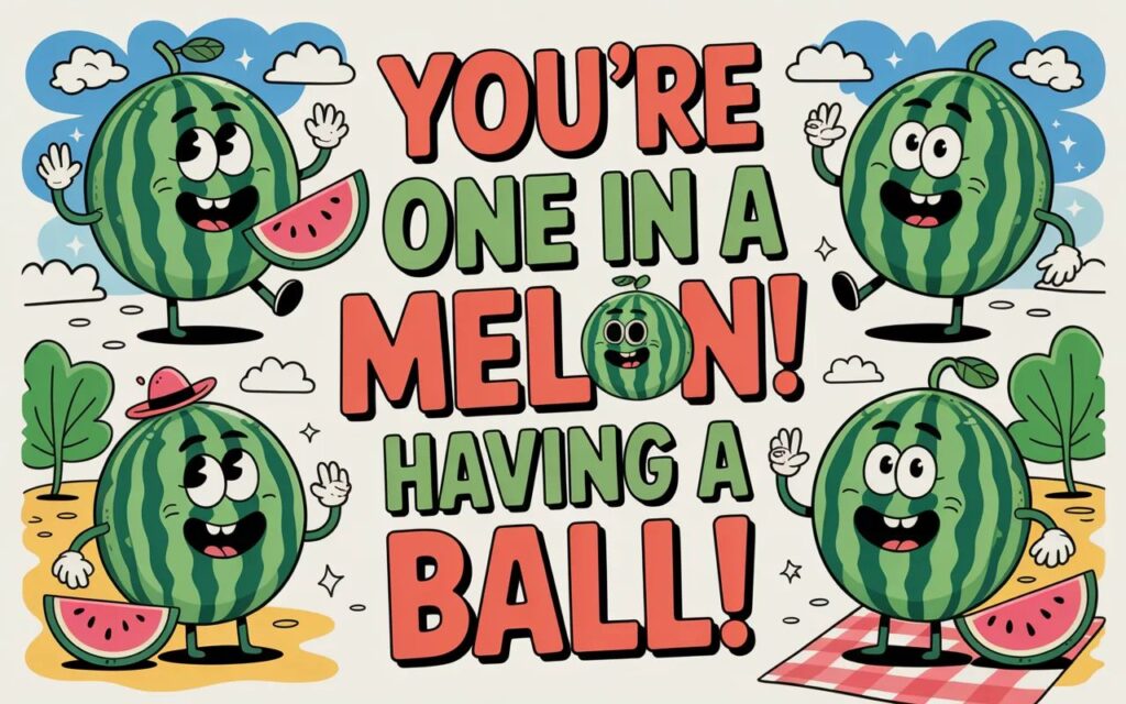 400 melon puns that are un-peel-ievably funny—clever, playful wordplay perfect for captions, jokes, social media posts, and fruity laughs.”