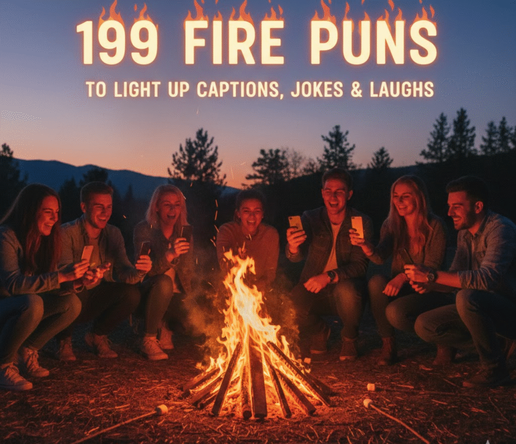 199+ Fire Puns for captions, jokes, birthdays & fun moments. Short, witty, and perfect for laughs every time!
