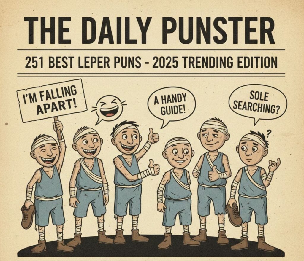 251 best leper puns trending in 2025, featuring lighthearted, respectful wordplay aimed at humor, awareness, and thoughtful laughs online today."