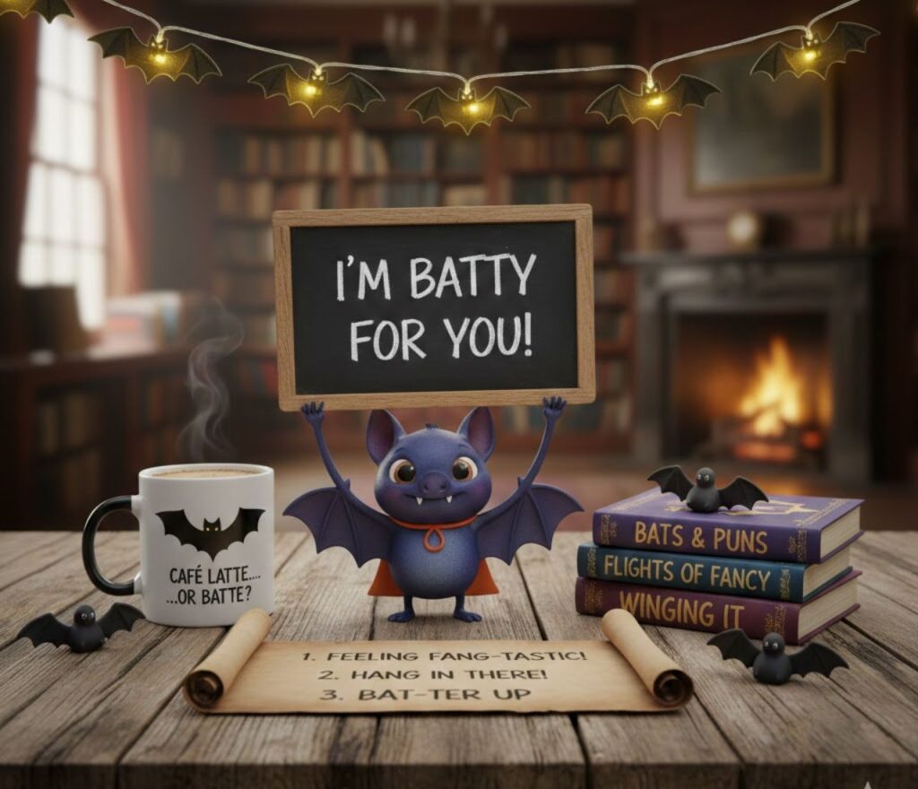 "Bat puns for Instagram, packed with clever, funny, and playful wordplay perfect for captions, posts, stories, and Halloween-themed content."