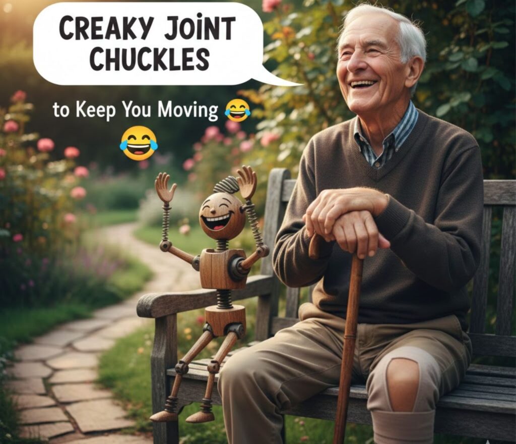 Creaky joint chuckles to keep you moving, featuring lighthearted, clever wordplay that brings smiles, motivation, and gentle humor.