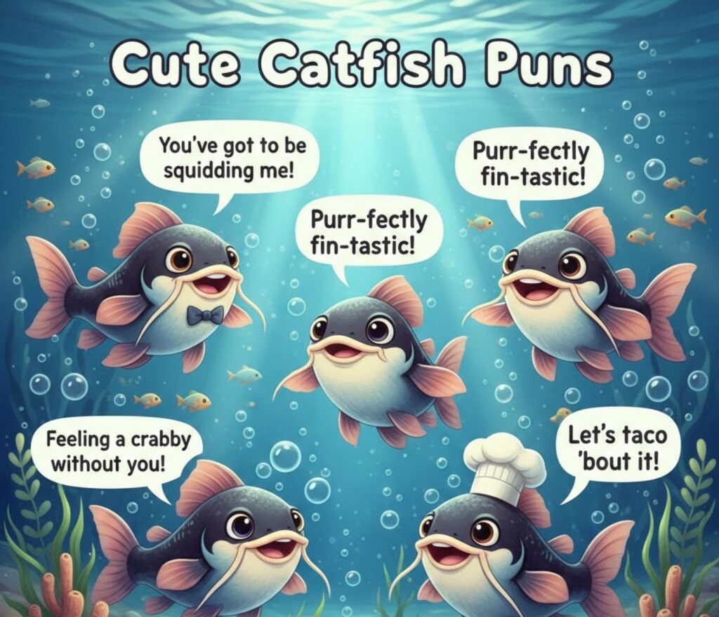 ute catfish puns filled with playful, charming, and funny wordplay perfect for captions, posts, jokes, and sharing smiles online."