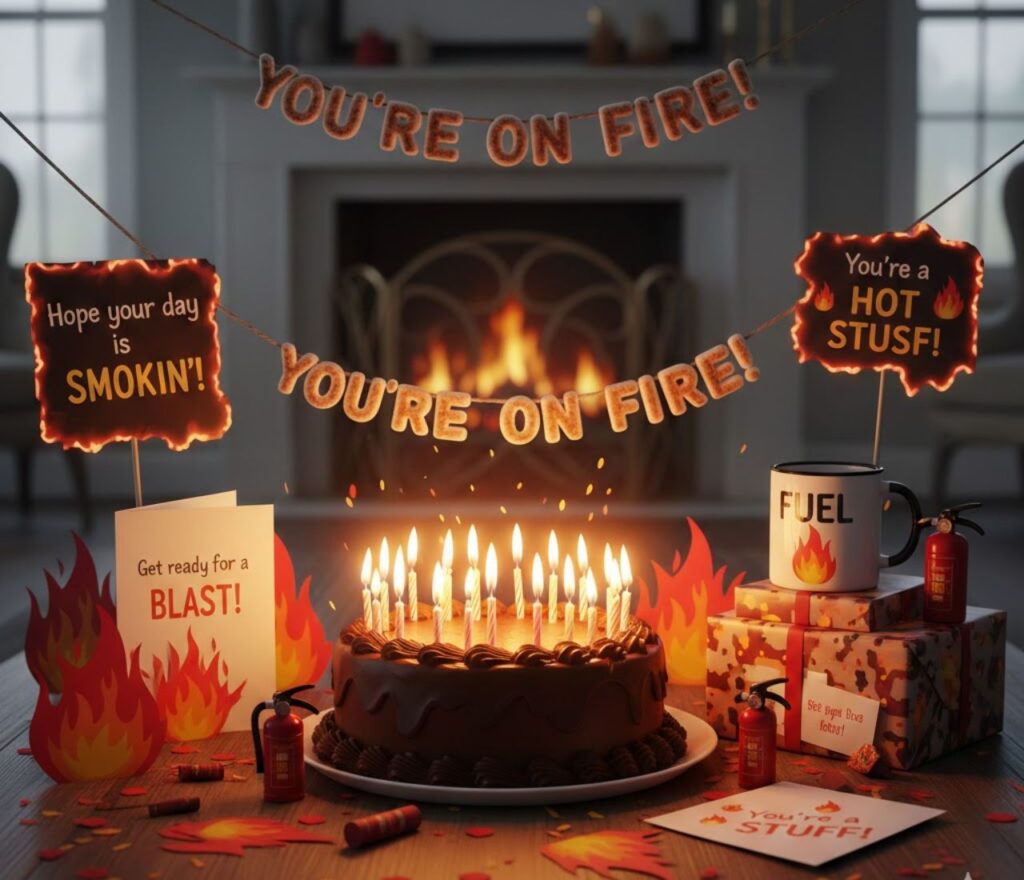 Fire puns for birthday wishes, full of playful, clever, and cheerful wordplay, perfect for cards, captions, and celebration posts."