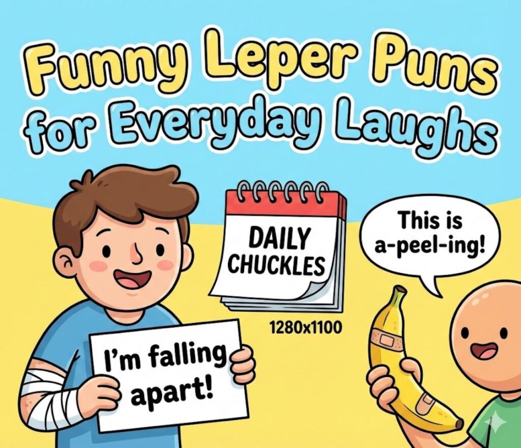 Funny leper puns for everyday laughs, offering lighthearted, respectful wordplay meant to entertain without stigma in captions and conversations online."