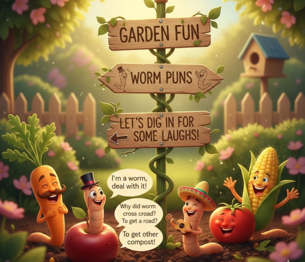 Garden fun worm puns full of playful humor and clever wordplay, perfect for captions, posts, and sharing smiles outdoors."