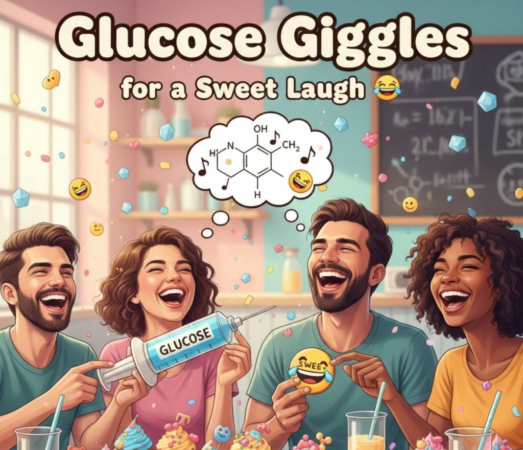 Glucose giggles for a sweet laugh, featuring clever, lighthearted wordplay perfect for captions, posts, and diabetes awareness humor."
