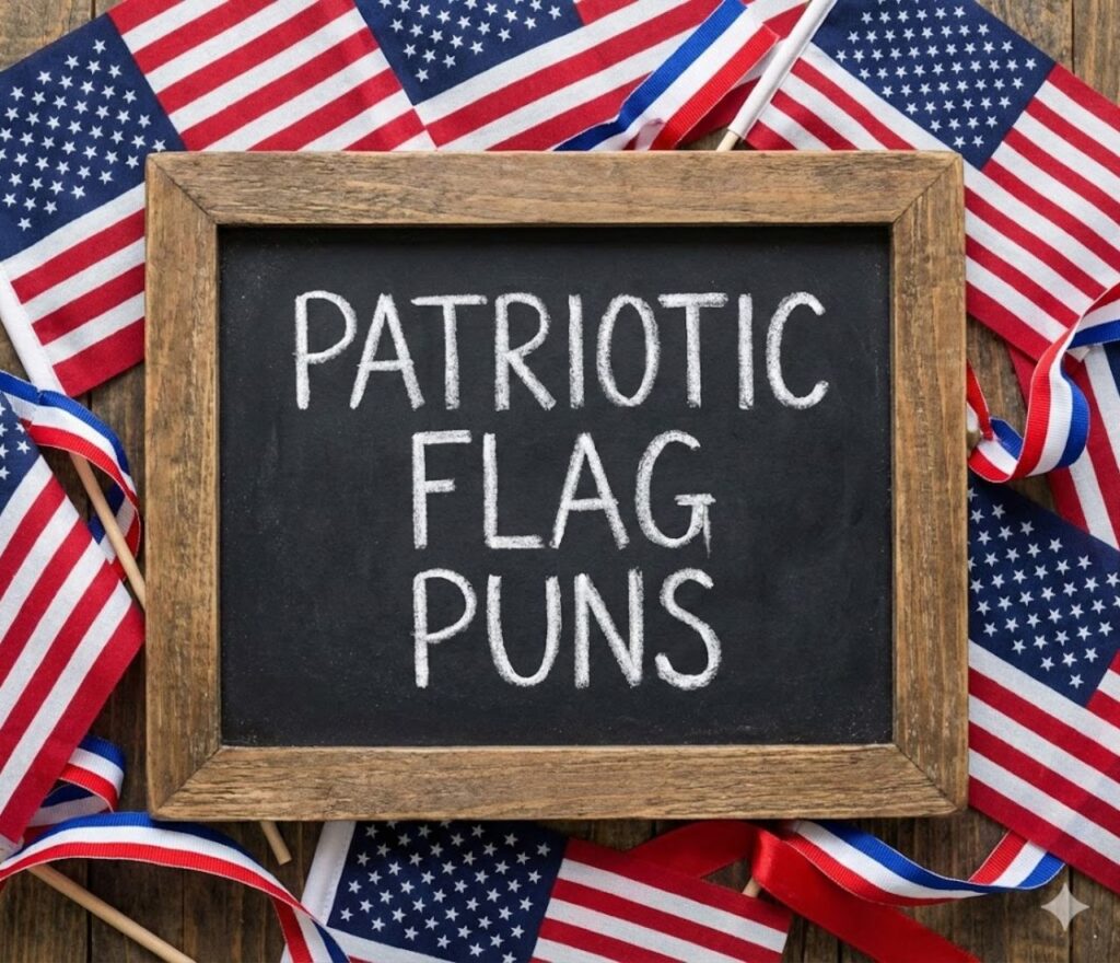 "Patriotic flag puns filled with clever, proud, and playful wordplay perfect for celebrations, captions, holidays, and national pride posts."