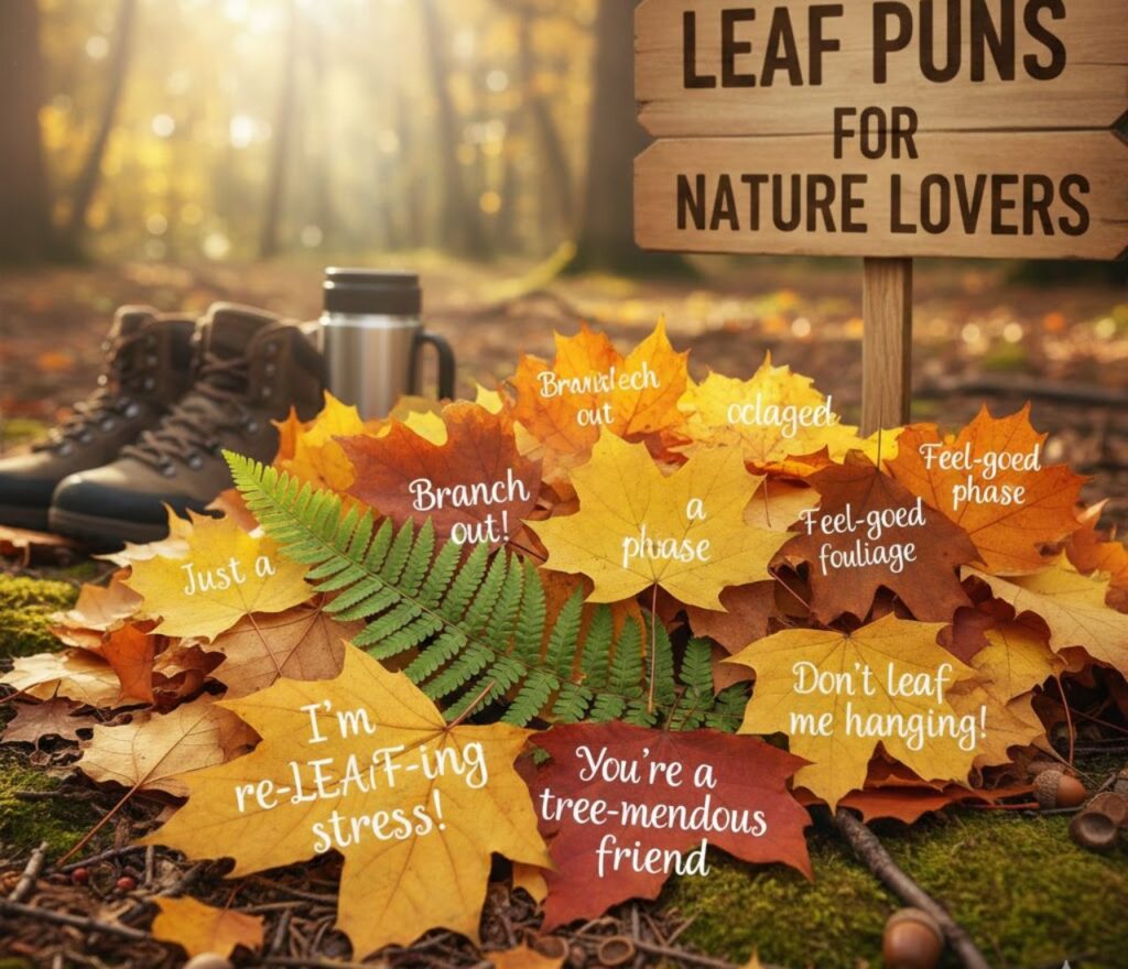 Punny leaf jokes for cards, filled with clever, cute, and playful wordplay perfect for greetings, notes, and thoughtful messages."