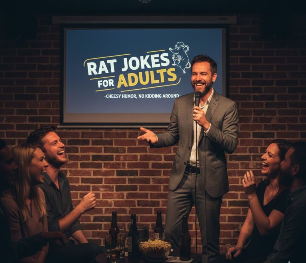 Rat jokes for adults, packed with clever, cheeky, and humorous wordplay perfect for captions, messages, and playful social posts.